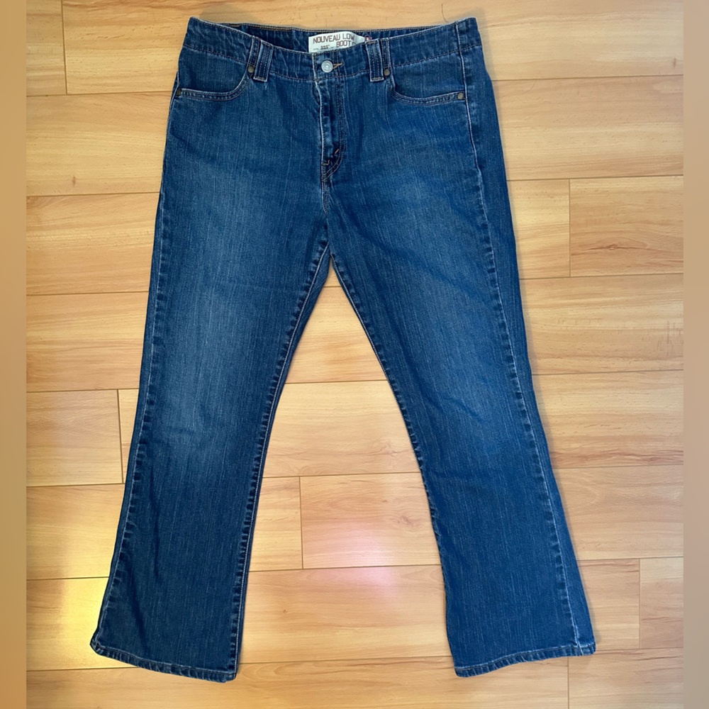 Vintage Y2K 525 Low Rise Levi's Boot Cut Jeans Blue Denim nouveau low size 14